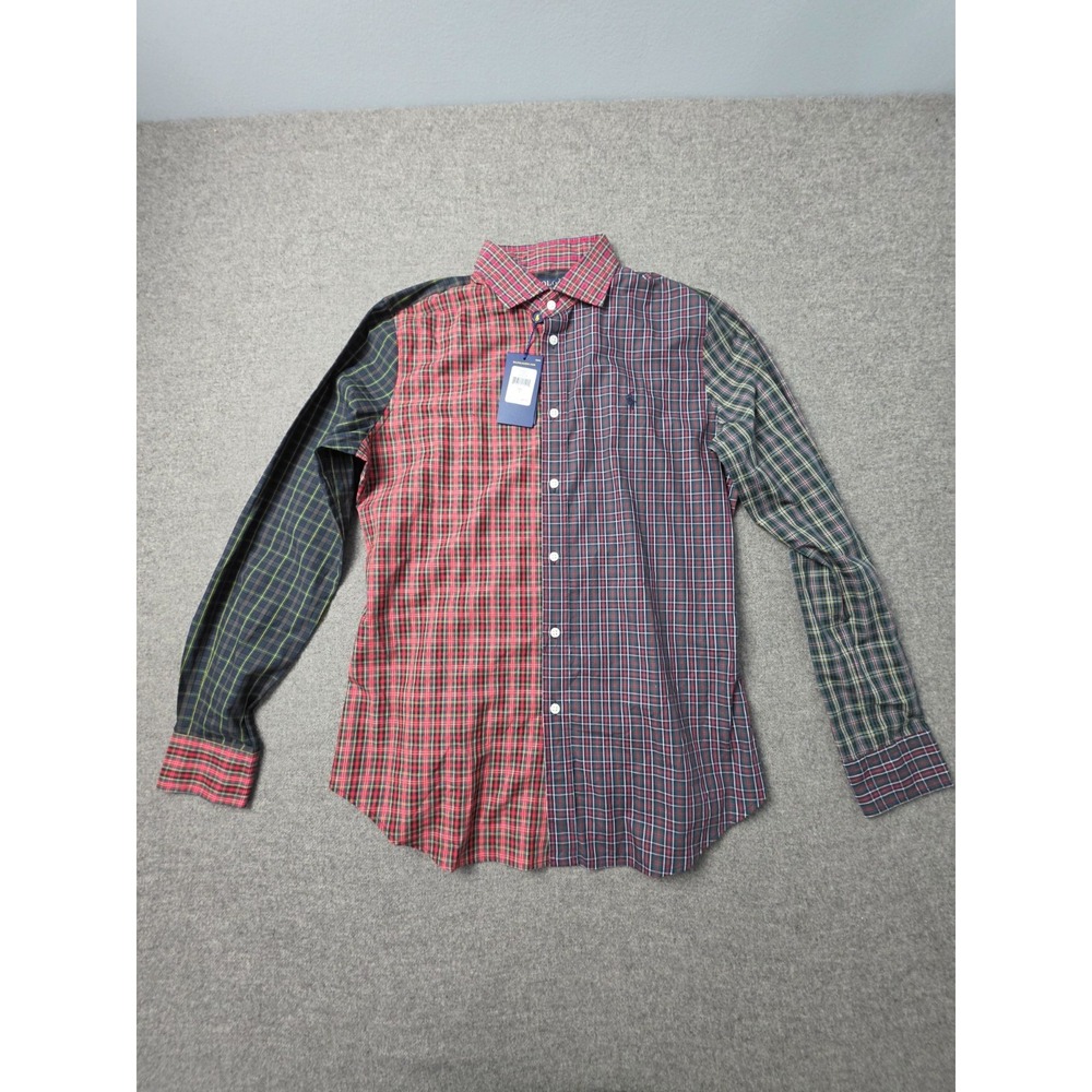 Polo Ralph Lauren Tartan Fun Plaid Shirt Mens Large NWT Multicolor Custom Fit